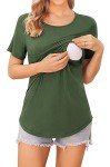 Ekouaer 3 Pack Nursing Tees for Moms