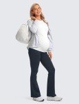Maternity Flare Leggings with Pockets - True Navy