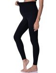 Maternity Belly Leggings for Active Moms - Black