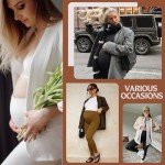 4 Pack Maternity Leggings with Pockets - Soft & Cozy