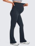 Maternity Flare Leggings with Pockets - True Navy
