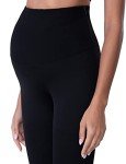 Maternity Belly Leggings for Active Moms - Black