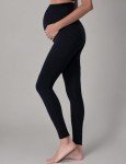 Maternity Belly Leggings for Active Moms - Black