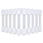 10 Pack Baby Proof Cabinet Locks with Adhesives