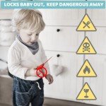 12 Pack Magnetic Cabinet Locks for Child Safety