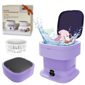 Mini Portable Washing Machine for Baby Clothes (Purple)