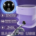 Mini Portable Washing Machine for Baby Clothes (Purple)