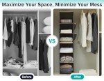 YOUDENOVA 6-Shelf Hanging Closet Organizer - Grey