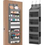 Over-the-Door Storage Organizer with Clear Pockets