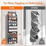 Over-the-Door Storage Organizer with Clear Pockets