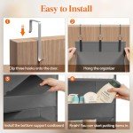 Over-the-Door Storage Organizer with Clear Pockets