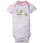 Gerber Baby Girls 5-Pack Princess Onesies 0-3 Months