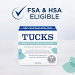 TUCKS Medicated Cooling Pads with Witch Hazel, 100 Count