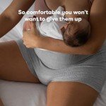 Frida Mom Postpartum Disposable Boyshort Underwear, Grey