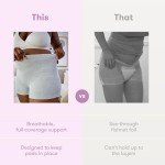 Frida Mom Postpartum Disposable Boyshort Underwear, Grey