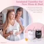 New Mom Gift Set with Tumblers for Parents