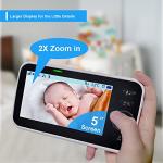 HelloBaby 5" No WiFi Baby Monitor with Camera