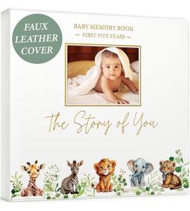 Baby Memory Book - Safari Theme Keepsake Journal
