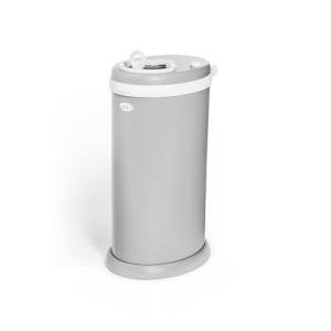 Ubbi Odor-Locking Diaper Pail, Grey, Modern Design