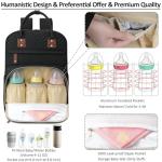 Waterproof Diaper Backpack Tote with Insulated Pockets