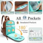 Leder Wickeltasche Rucksack für Mama und Papa