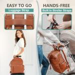 Leder Wickeltasche Rucksack für Mama und Papa