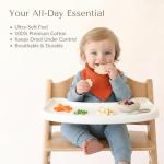 10-Pack Konssy Muslin Baby Bandana Bibs