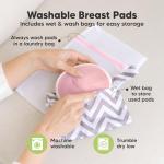 Organic Bamboo Nursing Breast Pads - Reusable & Washable