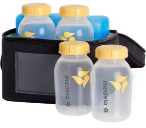 Medela Breast Milk Storage Cooler Bag & Bottles
