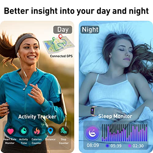 KALINCO Slim Fitness Tracker Smart Watch with Heart Monitor