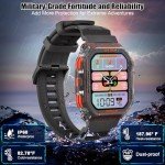 XSCQ Men's Military Smart Watch with GPS & Fitness Tracking
