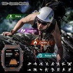 XSCQ Men's Military Smart Watch with GPS & Fitness Tracking