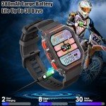 XSCQ Men's Military Smart Watch with GPS & Fitness Tracking