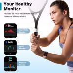Swim-Proof Fitpolo Smart Watch for Women