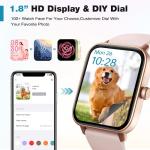 Swim-Proof Fitpolo Smart Watch for Women