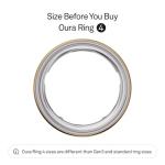 Oura Ring 4 - Gold - Size 15 - Smart Fitness Tracker