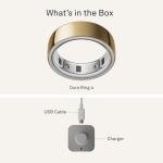Oura Ring 4 - Gold - Size 15 - Smart Fitness Tracker