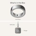 Oura Ring 4 - Silver Smart Fitness Tracker