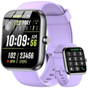 Smart Watch with Alexa, 1.83" Touchscreen, Fitness Tracker
