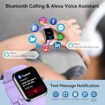 Smart Watch with Alexa, 1.83" Touchscreen, Fitness Tracker