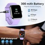 Smart Watch with Alexa, 1.83" Touchscreen, Fitness Tracker