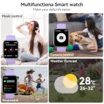 Smart Watch with Alexa, 1.83" Touchscreen, Fitness Tracker