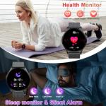 Waterproof Smartwatch with Fitness Tracking Features