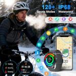 Waterproof Smartwatch with Fitness Tracking Features