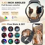 Waterproof Smartwatch with Fitness Tracking Features