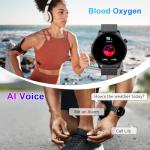 Waterproof Smartwatch with Fitness Tracking Features