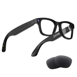 AMZISH AI Smart Glasses with HD Camera & Audio