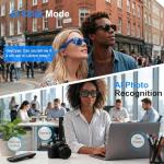 AMZISH AI Smart Glasses with HD Camera & Audio