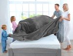 Utopia Bedding Fleece Blanket Queen Size Grey 300GSM Luxury Anti-Static Fuzzy Soft Microfiber Bed Blanket (90x90 Inch)