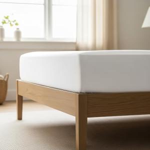 Mellanni King Fitted Sheet - Iconic Collection Bedding Sheets with up to 16 inch Deep Pocket - Soft & Cooling - Fade & Stain Resistant - 1 PC (King, White)